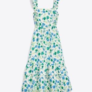 NWT 2X Draper James Carrie Midi Dress in Linen